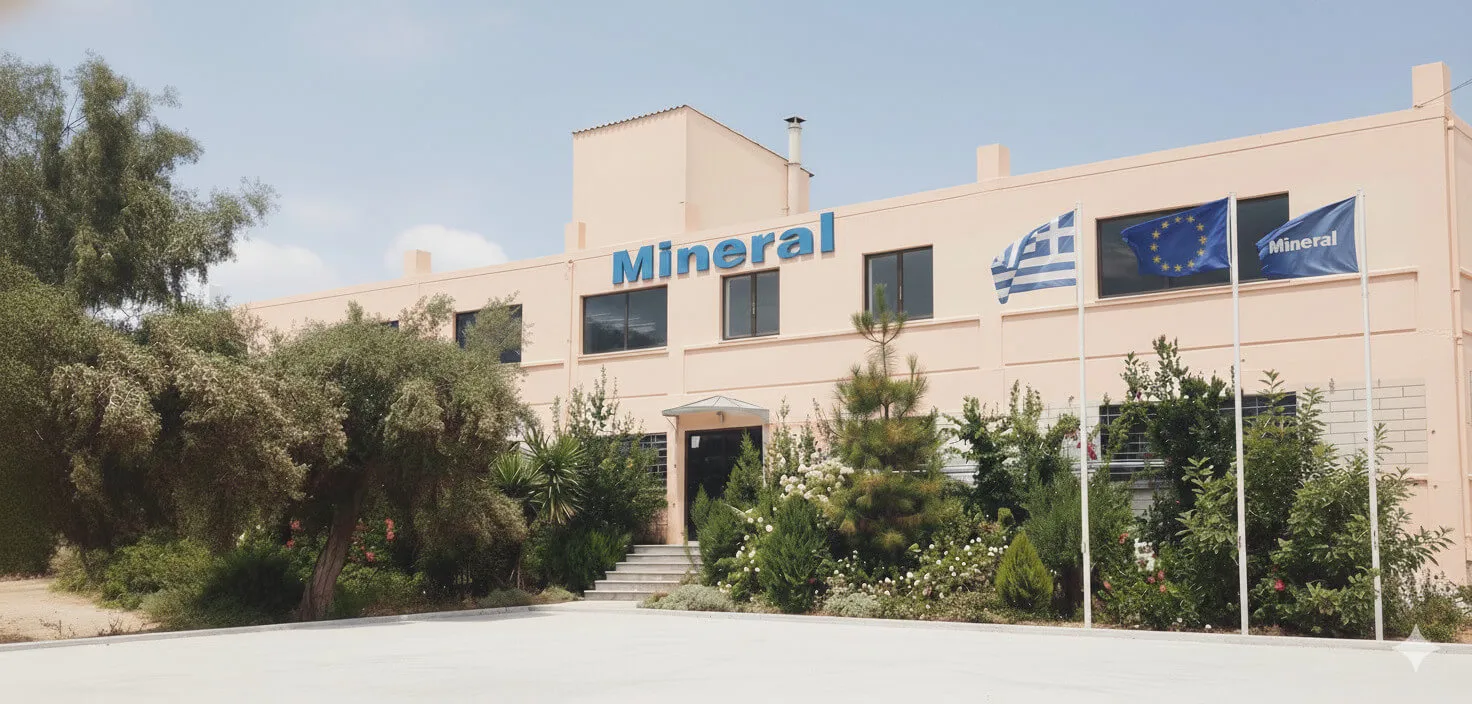 Το εργοστάσιο της ΜΙΝΕΡΑΛ Α.Ε στην Μάνδρα Αττικής